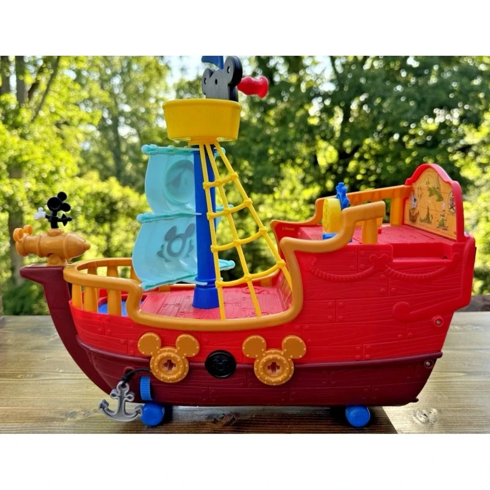 Disney Mickey Mouse Pirate Ship Playset Musical Lights Toddler Toy Boat